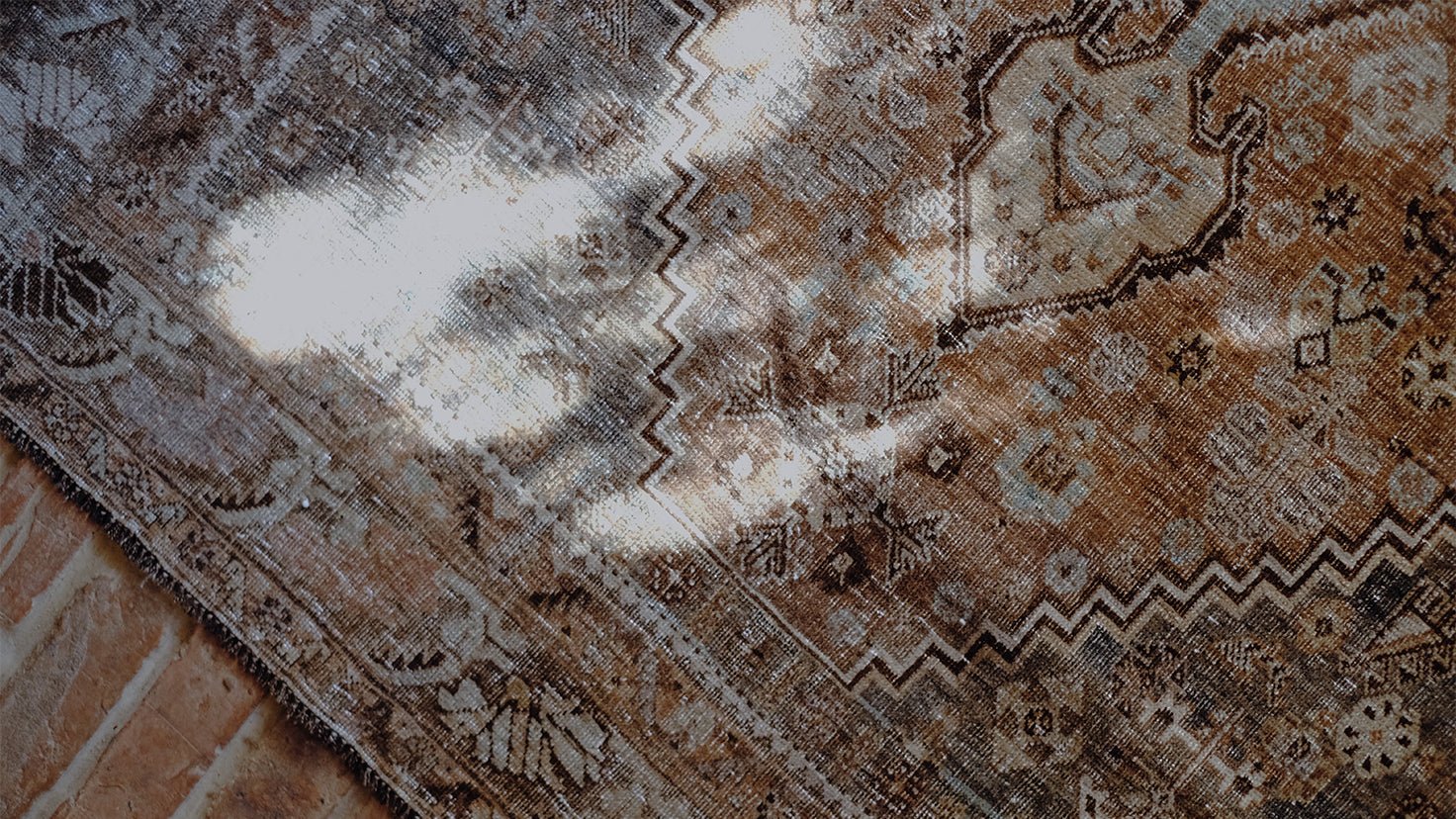 ⚪︎希少珍品⚪︎ 1900〜40s フランスアンティークブランケット　カーペット Antique Rugs – Frances Loom