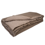 XL washed Linen Cocoon in Taupe/Ciment