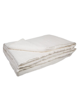 Washed Linen Cocoon in Blanc/Ecru