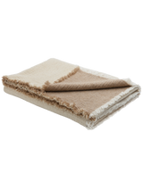 Virgin wool throw in orgeat/fior di latte