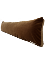 Brushed wool lumbar in caramel