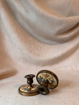 Pair of antique Chinese candlesticks