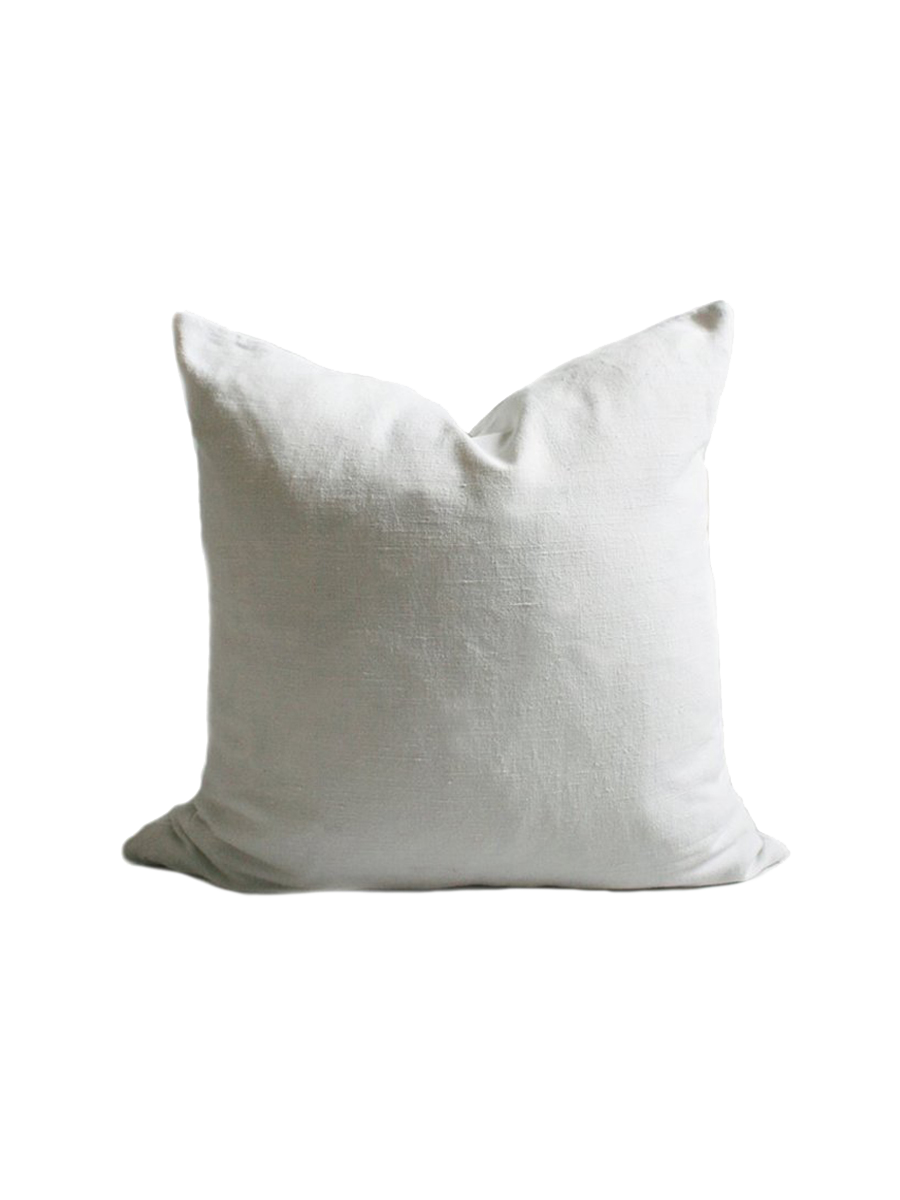 Shops white linen pillow