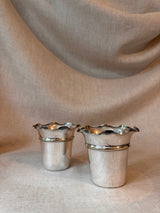 Pair of antique silver cups