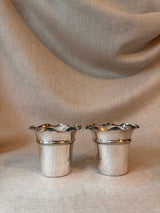 Pair of antique silver cups