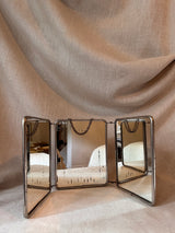 Vintage French triptych mirror