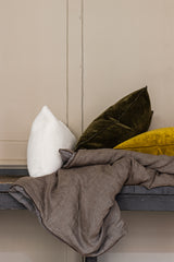 Velvet Pillow in Khaki