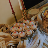 Antique brass candlesticks 020 (pair)