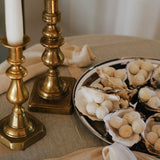 Antique brass candlesticks 021 (pair)