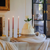 Antique brass candlesticks 002 (pair)