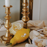 Antique brass candlesticks 012 (pair)