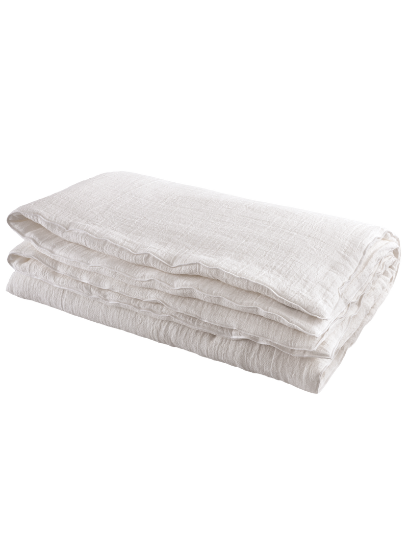 XL linen crepon Cocoon in Blanc