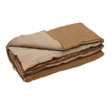 XL washed Linen Cocoon in Havane/Givré