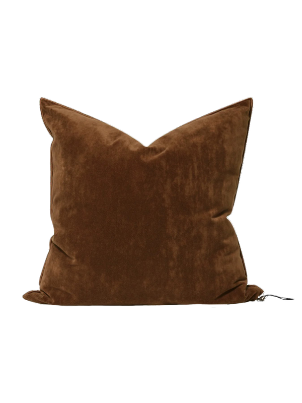 Velvet Pillow in Havane