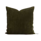 Velvet Pillow in Khaki