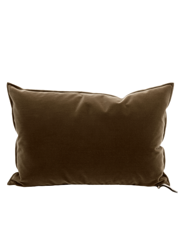 Palazzo velvet Lumbar in Havane