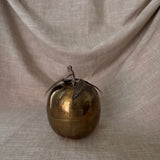Vintage brass apple canister
