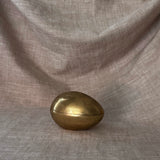 Vintage brass egg trinket box