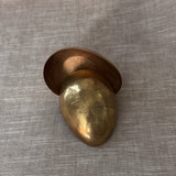 Vintage brass egg trinket box