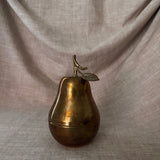 Vintage brass pear canister