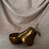 Vintage brass pear canister