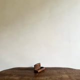 Antique burl wood snuff box