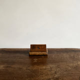 Antique burl wood snuff box