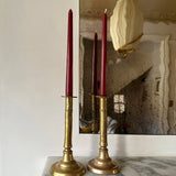 Antique brass candlesticks 002 (pair)