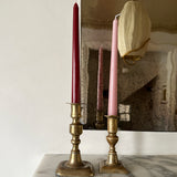 Antique brass candlesticks 003 (pair)