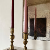 Antique brass candlesticks 003 (pair)