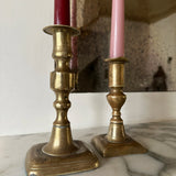 Antique brass candlesticks 003 (pair)