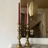 Antique brass candlesticks 004 (pair)