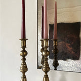 Antique brass candlesticks 004 (pair)