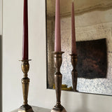 Antique brass candlesticks 006 (pair)