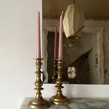 Antique brass candlesticks 007 (pair)