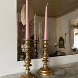 Antique brass candlesticks 007 (pair)