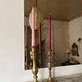 Antique brass candlesticks 008 (pair)
