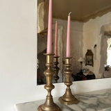 Antique brass candlesticks 009 (pair)