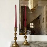 Antique brass candlesticks 010 (pair)