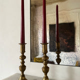 Antique brass candlesticks 010 (pair)