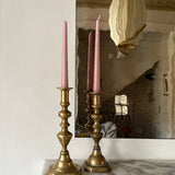 Antique brass candlesticks 012 (pair)