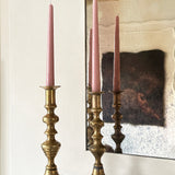 Antique brass candlesticks 012 (pair)