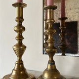 Antique brass candlesticks 012 (pair)