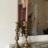 Antique brass candlesticks 014 (pair)