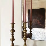 Antique brass candlesticks 014 (pair)