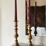 Antique brass candlesticks 015 (pair)