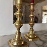 Antique brass candlesticks 016 (pair)
