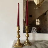 Antique brass candlesticks 017 (pair)