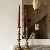 Antique brass candlesticks 019 (pair)