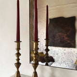 Antique brass candlesticks 019 (pair)